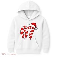 67 Christmas Candy Cane Number Sixty Seven Santa  Kids Hoodie thumb 0