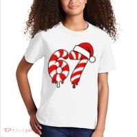 67 Christmas Candy Cane Number Sixty Seven Santa  Kids T-Shirt thumb 2