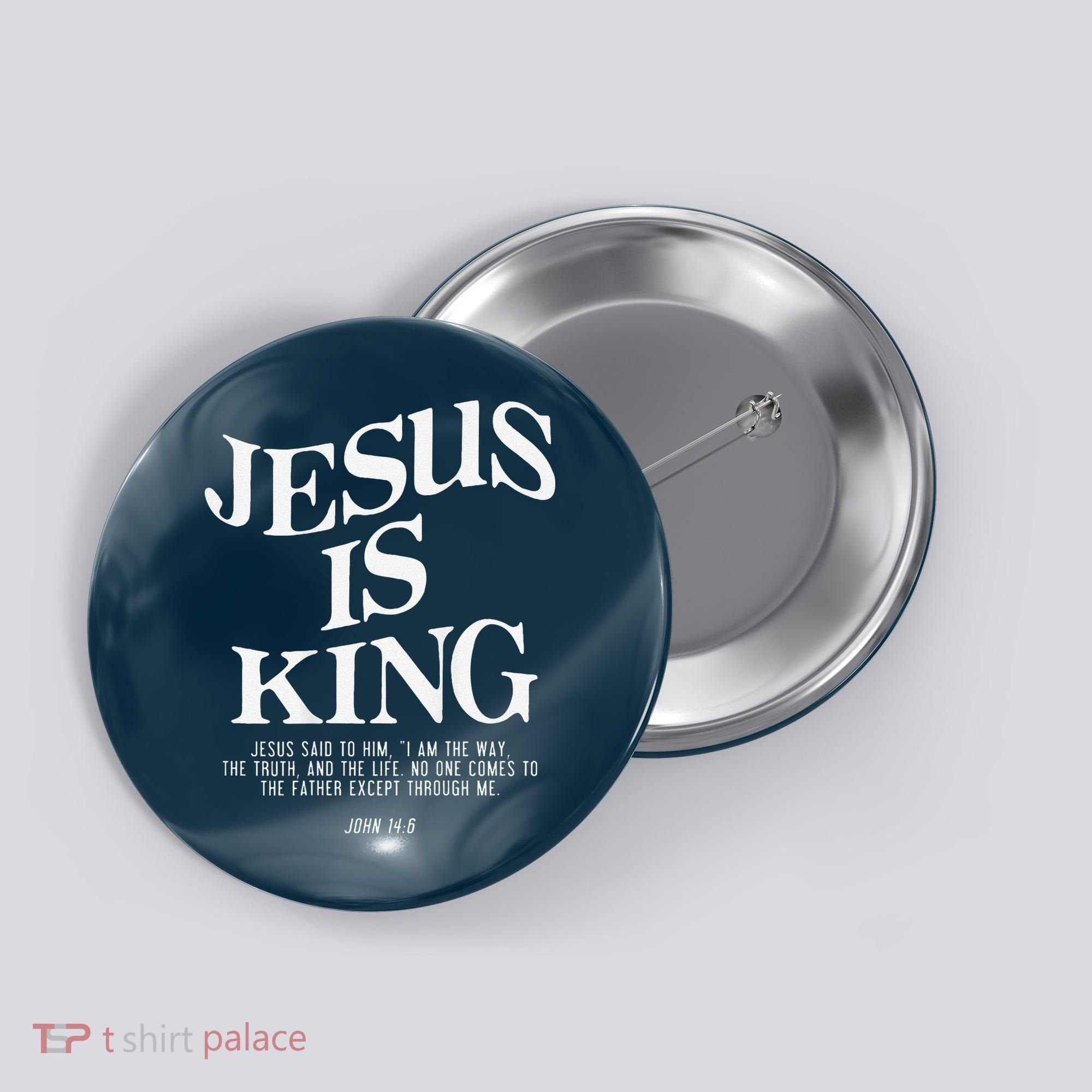 6 Costume Christian (On Back) Button