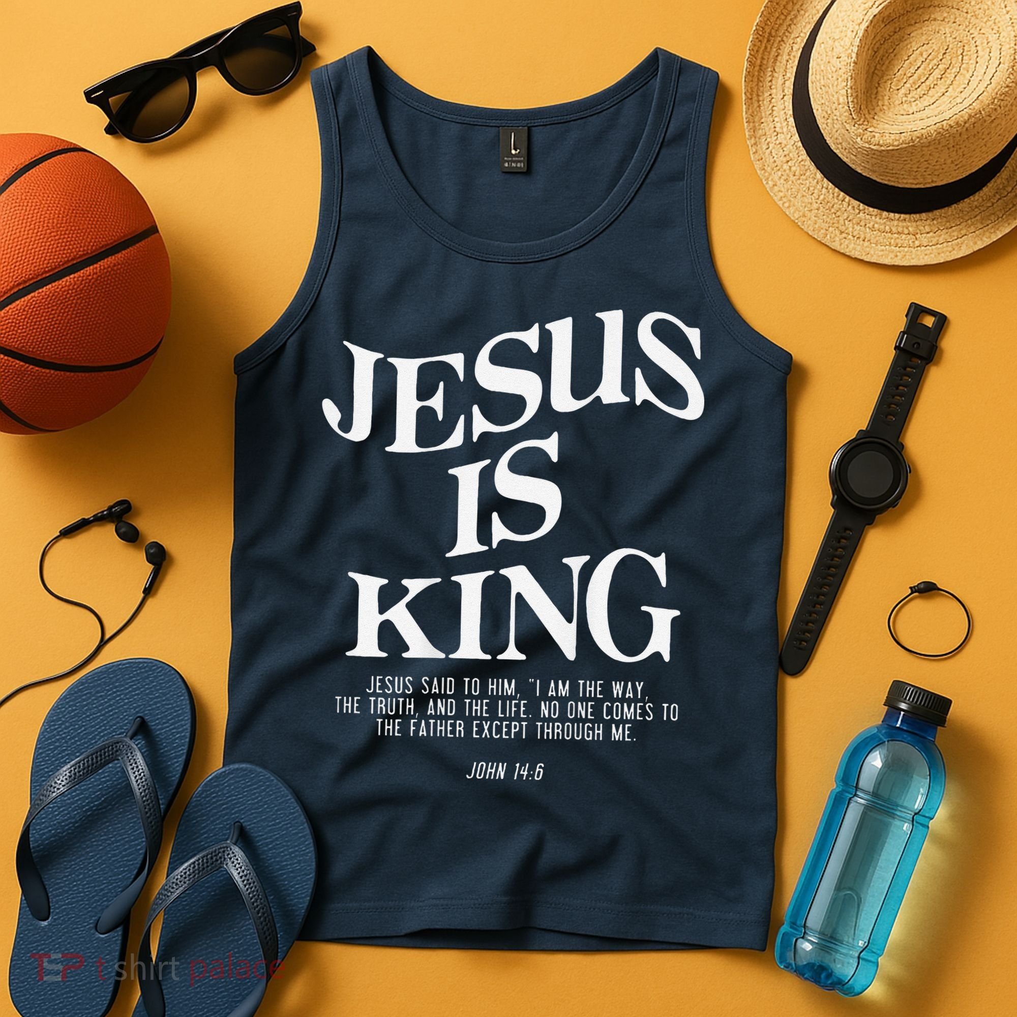 6 Costume Christian (On Back) Tank Top