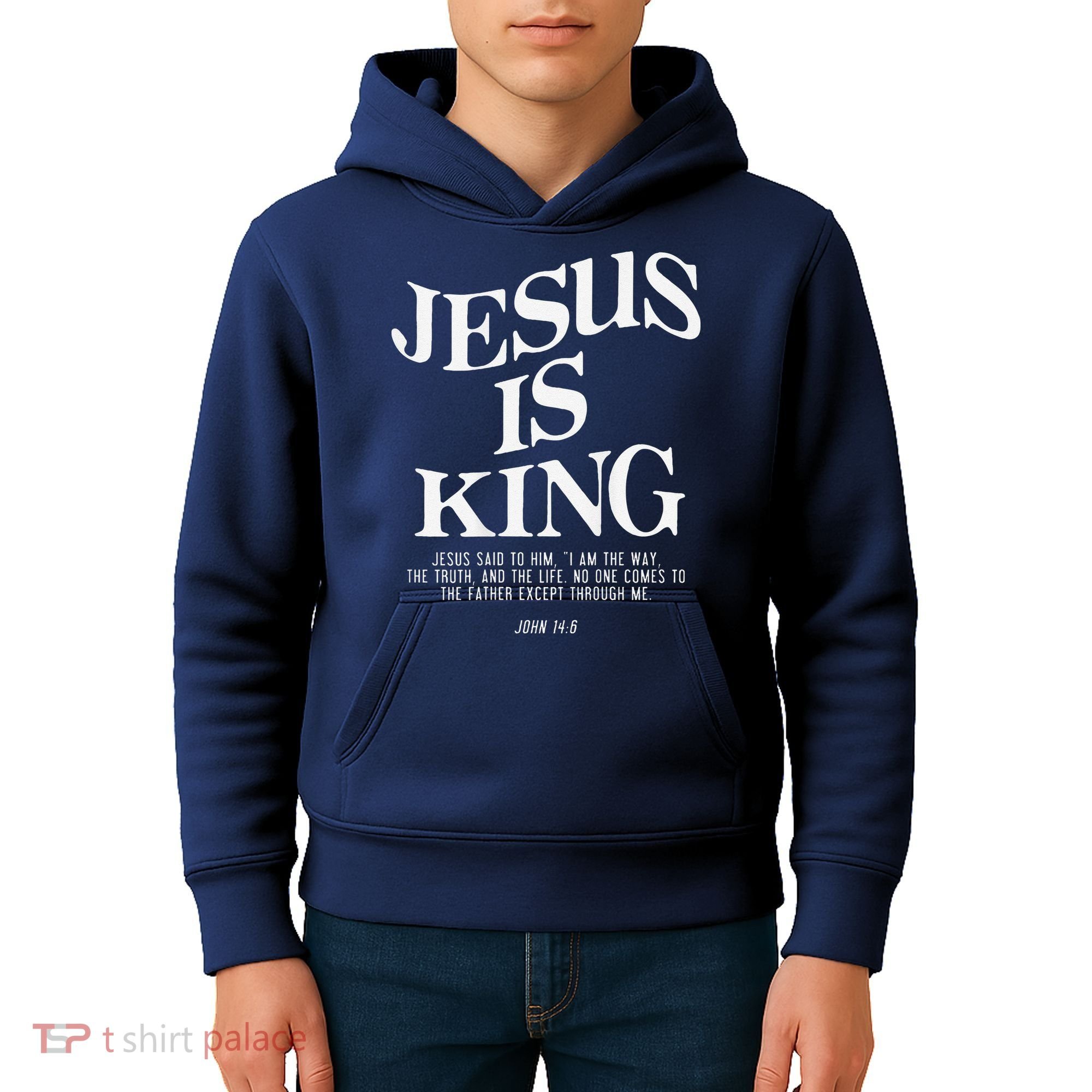 6 Costume Christian (On Back) Kids Hoodie