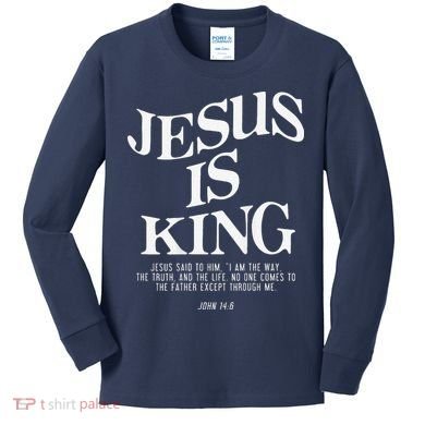 6 Costume Christian (On Back) Kids Long Sleeve Shirt