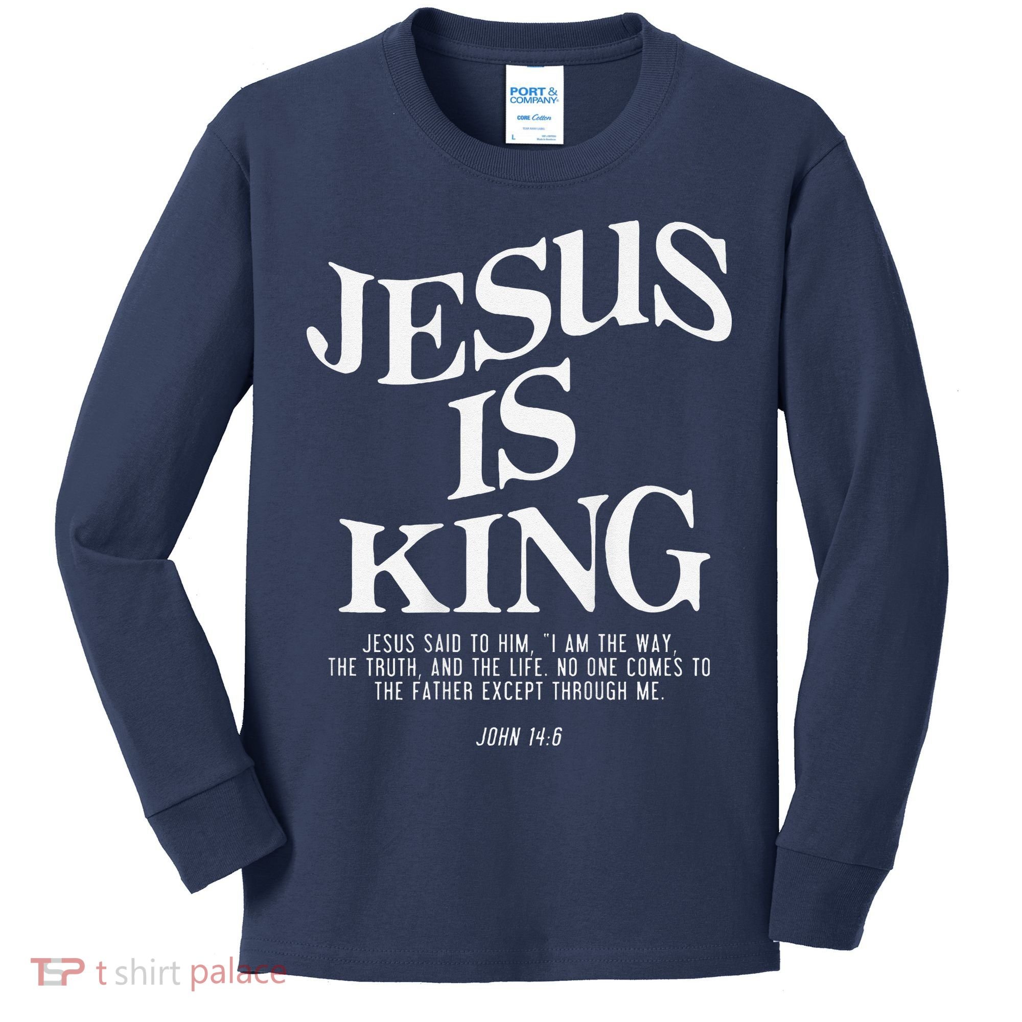 6 Costume Christian (On Back) Kids Long Sleeve Shirt