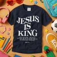 6 Costume Christian (On Back) Kids T-Shirt thumb 3