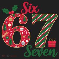 67 Christmas Festive 6-7 Six Seven Meme Women's Sweatshirt thumb 2