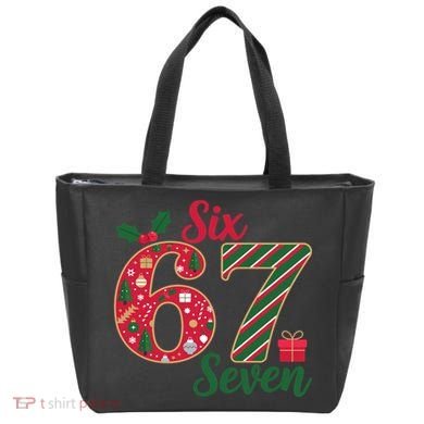 67 Christmas Festive 6-7 Six Seven Meme Tote Bag