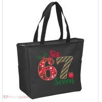 67 Christmas Festive 6-7 Six Seven Meme Tote Bag thumb 2