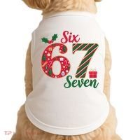 67 Christmas Festive 6-7 Six Seven Meme Doggie Tank thumb 0