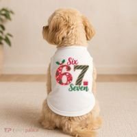67 Christmas Festive 6-7 Six Seven Meme Doggie Tank thumb 2
