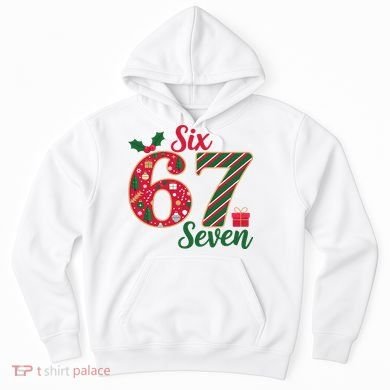 67 Christmas Festive 6-7 Six Seven Meme Hoodie