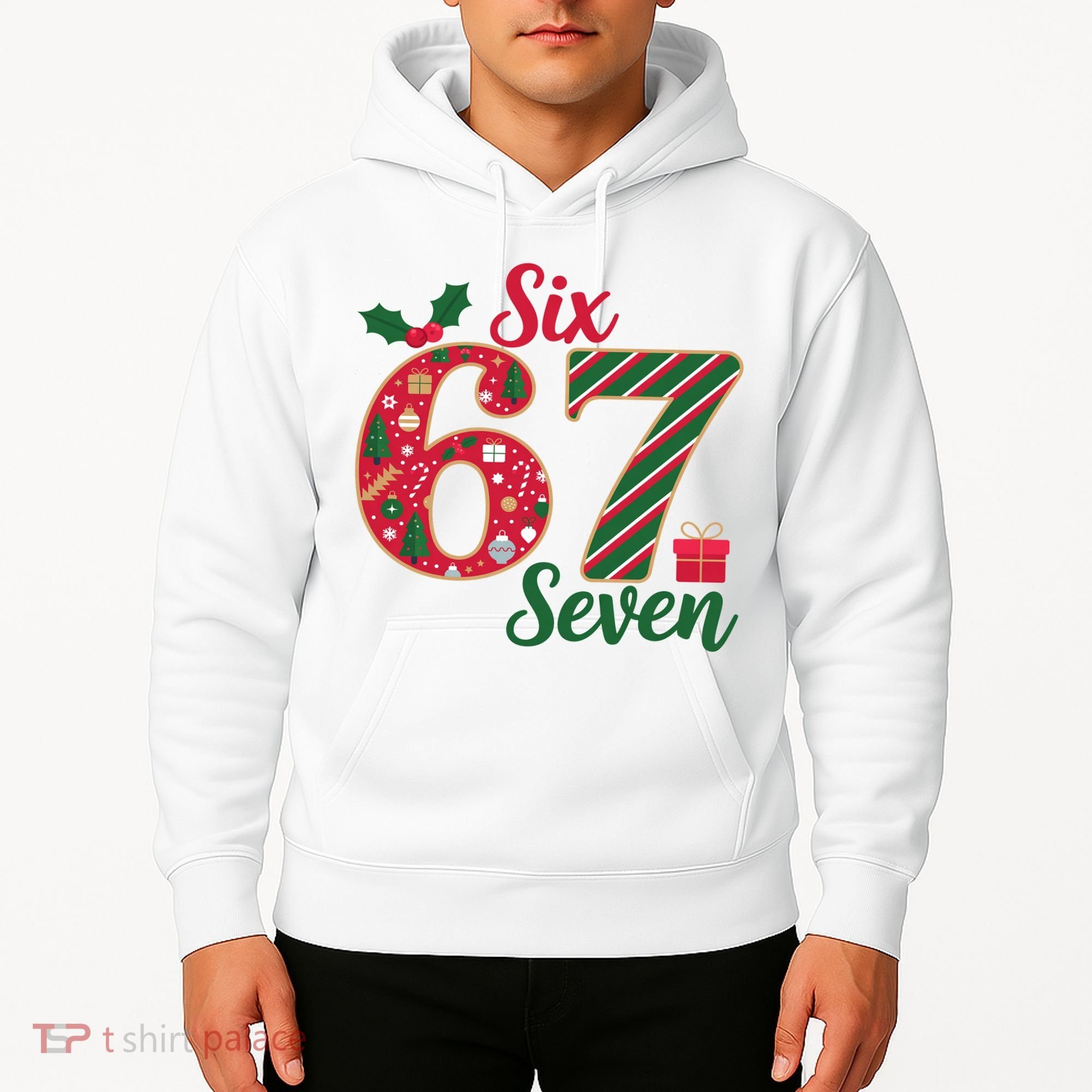 67 Christmas Festive 6-7 Six Seven Meme Hoodie