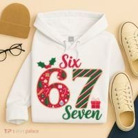 67 Christmas Festive 6-7 Six Seven Meme Hoodie thumb 4