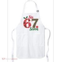 67 Christmas Festive 6-7 Six Seven Meme Apron thumb 0