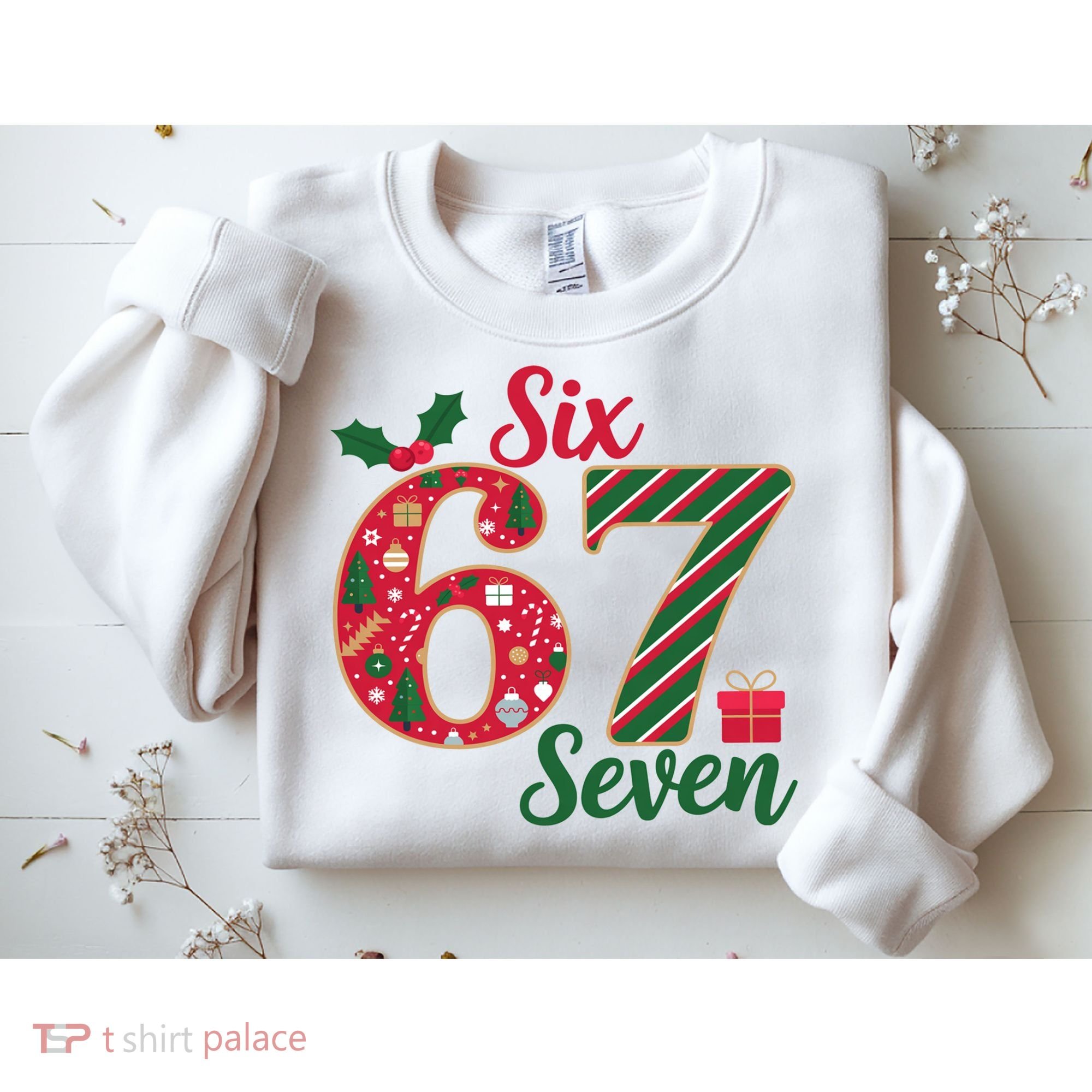 67 Christmas Festive 6-7 Six Seven Meme Sweatshirt