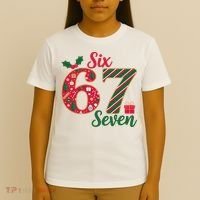 67 Christmas Festive 6-7 Six Seven Meme T-Shirt thumb 4