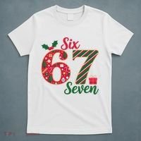 67 Christmas Festive 6-7 Six Seven Meme T-Shirt thumb 5
