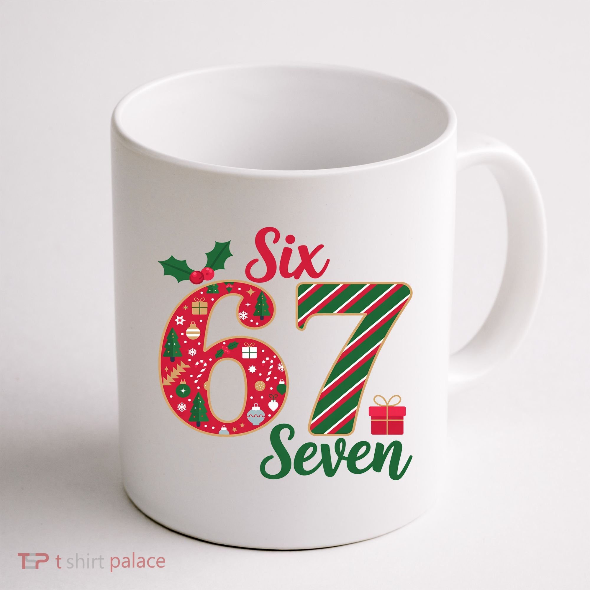 67 Christmas Festive 6-7 Six Seven Meme Coffee Mug