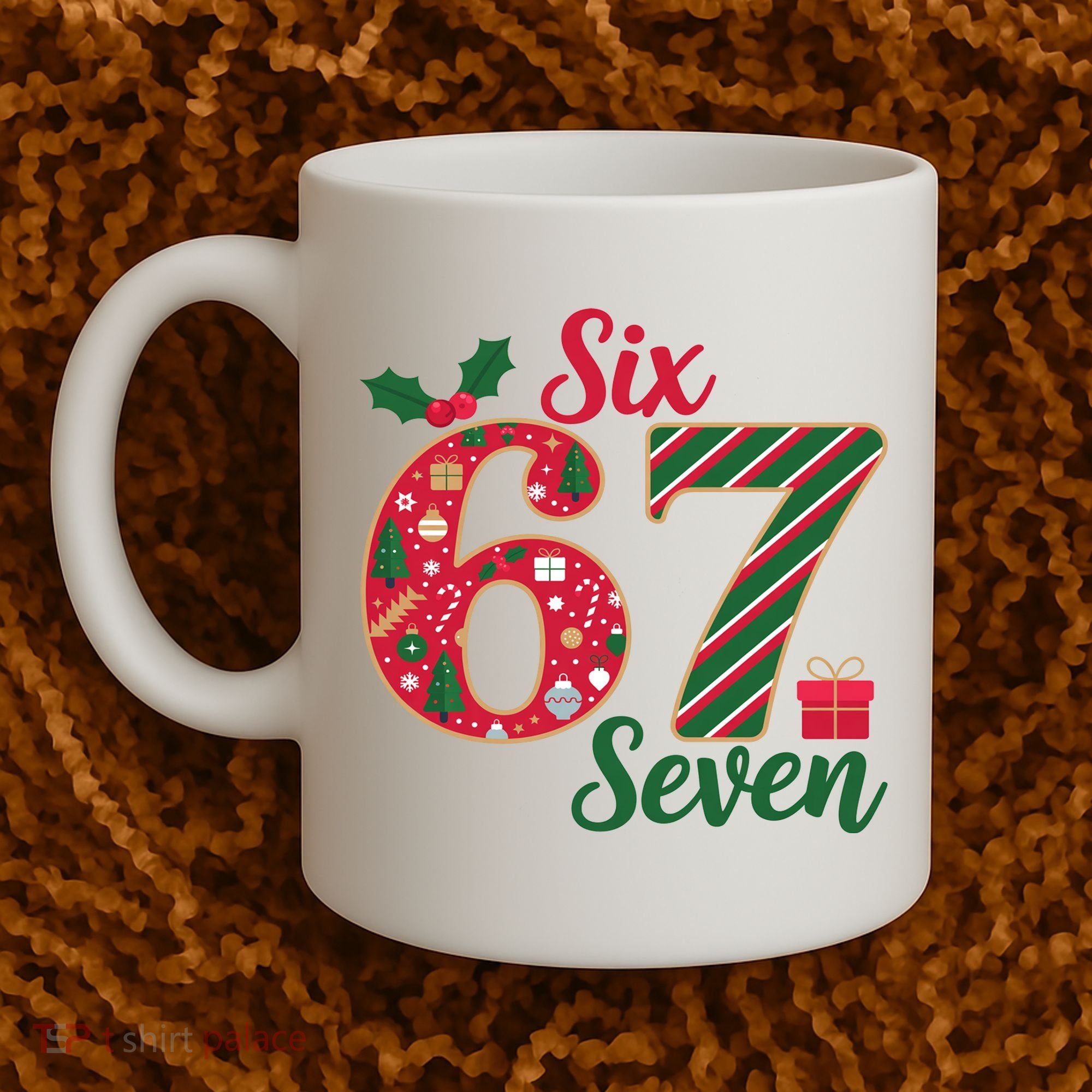 67 Christmas Festive 6-7 Six Seven Meme Coffee Mug