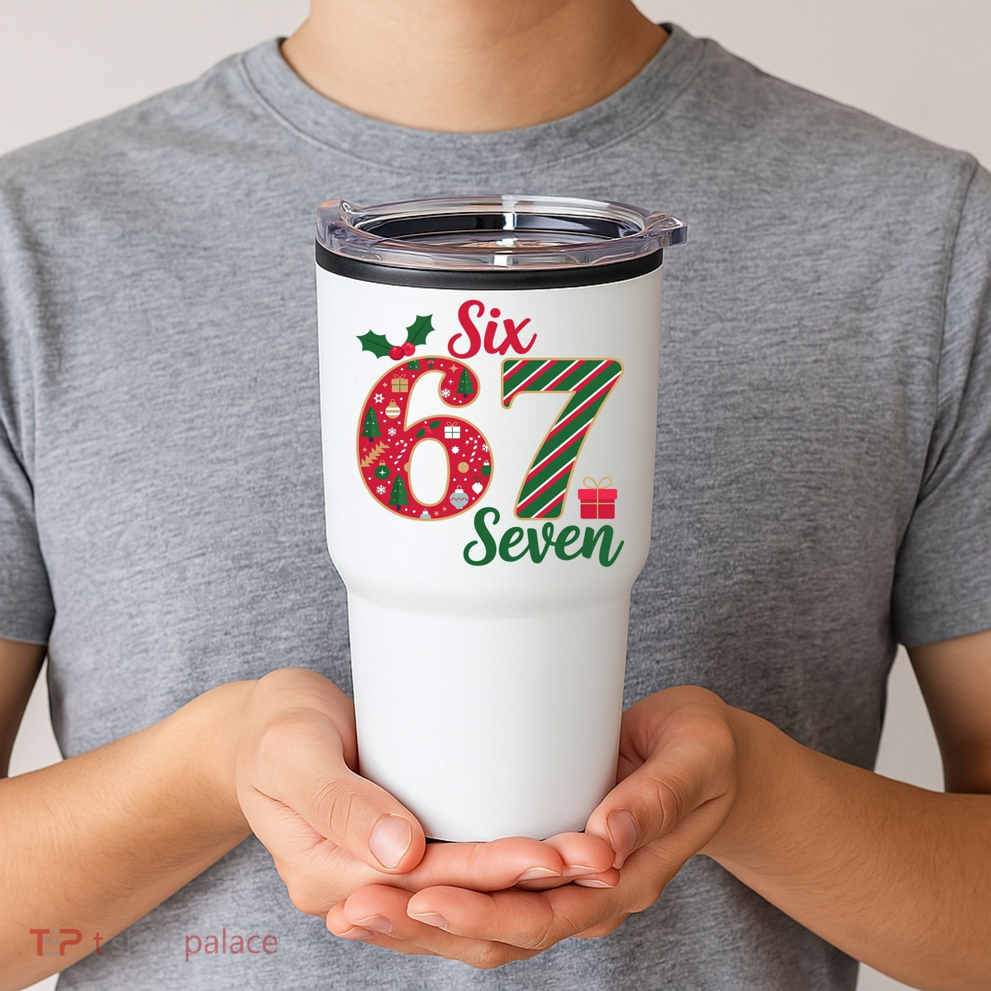 67 Christmas Festive 6-7 Six Seven Meme Tumbler
