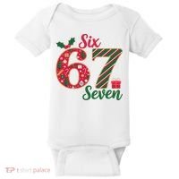 67 Christmas Festive 6-7 Six Seven Meme Baby Bodysuit thumb 0