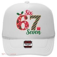 67 Christmas Festive 6-7 Six Seven Meme Hat thumb 0