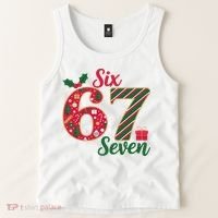 67 Christmas Festive 6-7 Six Seven Meme Tank Top thumb 2