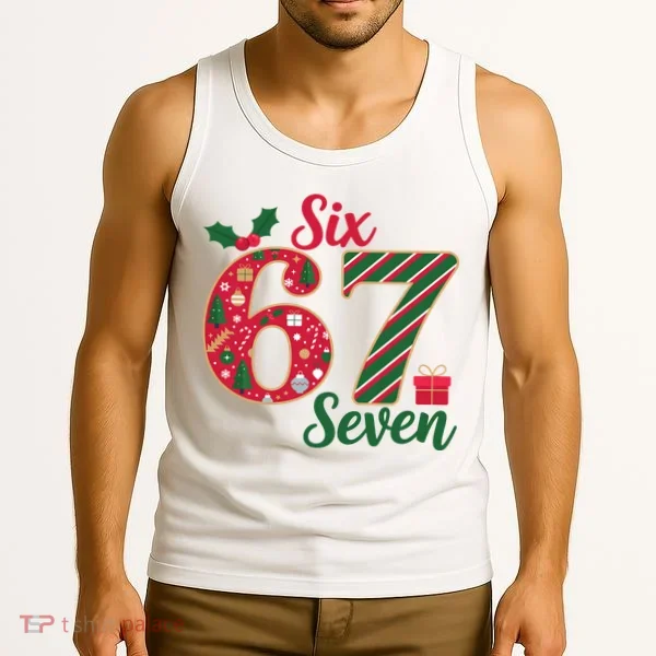 67 Christmas Festive 6-7 Six Seven Meme Tank Top
