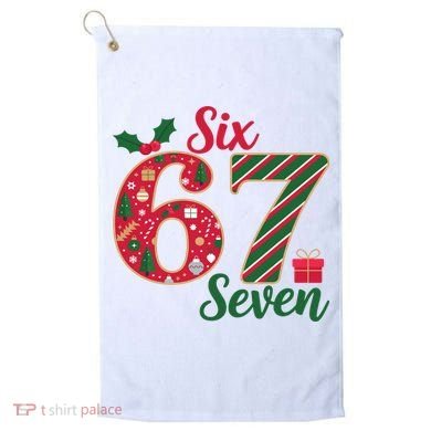 67 Christmas Festive 6-7 Six Seven Meme Golf Towel
