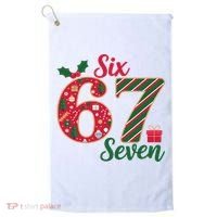 67 Christmas Festive 6-7 Six Seven Meme Golf Towel thumb 0