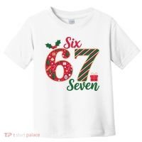 67 Christmas Festive 6-7 Six Seven Meme Toddler T-Shirt thumb 0