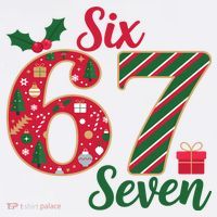 67 Christmas Festive 6-7 Six Seven Meme Visor thumb 3