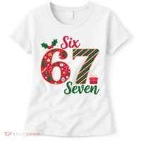 67 Christmas Festive 6-7 Six Seven Meme Women's T-Shirt thumb 0