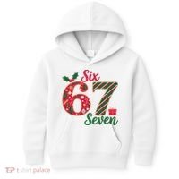 67 Christmas Festive 6-7 Six Seven Meme Kids Hoodie thumb 0