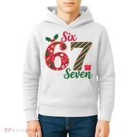 67 Christmas Festive 6-7 Six Seven Meme Kids Hoodie thumb 4