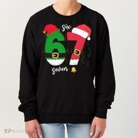 67 Christmas Funny 6-7 Meme Six Seven Xmas Women's Sweatshirt thumb 0