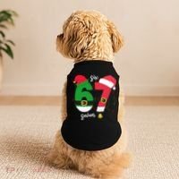 67 Christmas Funny 6-7 Meme Six Seven Xmas Doggie Tank thumb 2