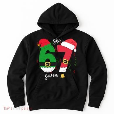 67 Christmas Funny 6-7 Meme Six Seven Xmas Hoodie