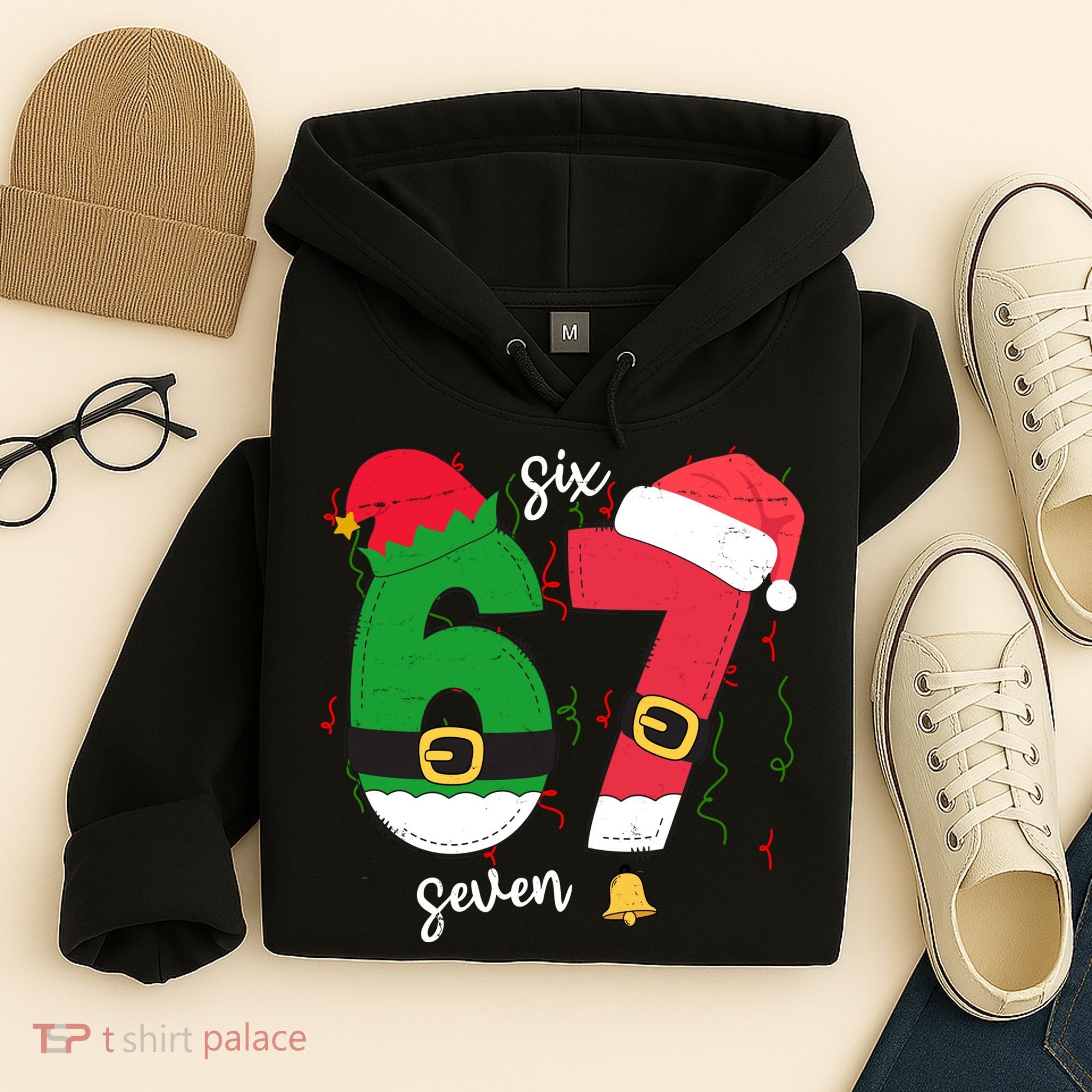 67 Christmas Funny 6-7 Meme Six Seven Xmas Hoodie