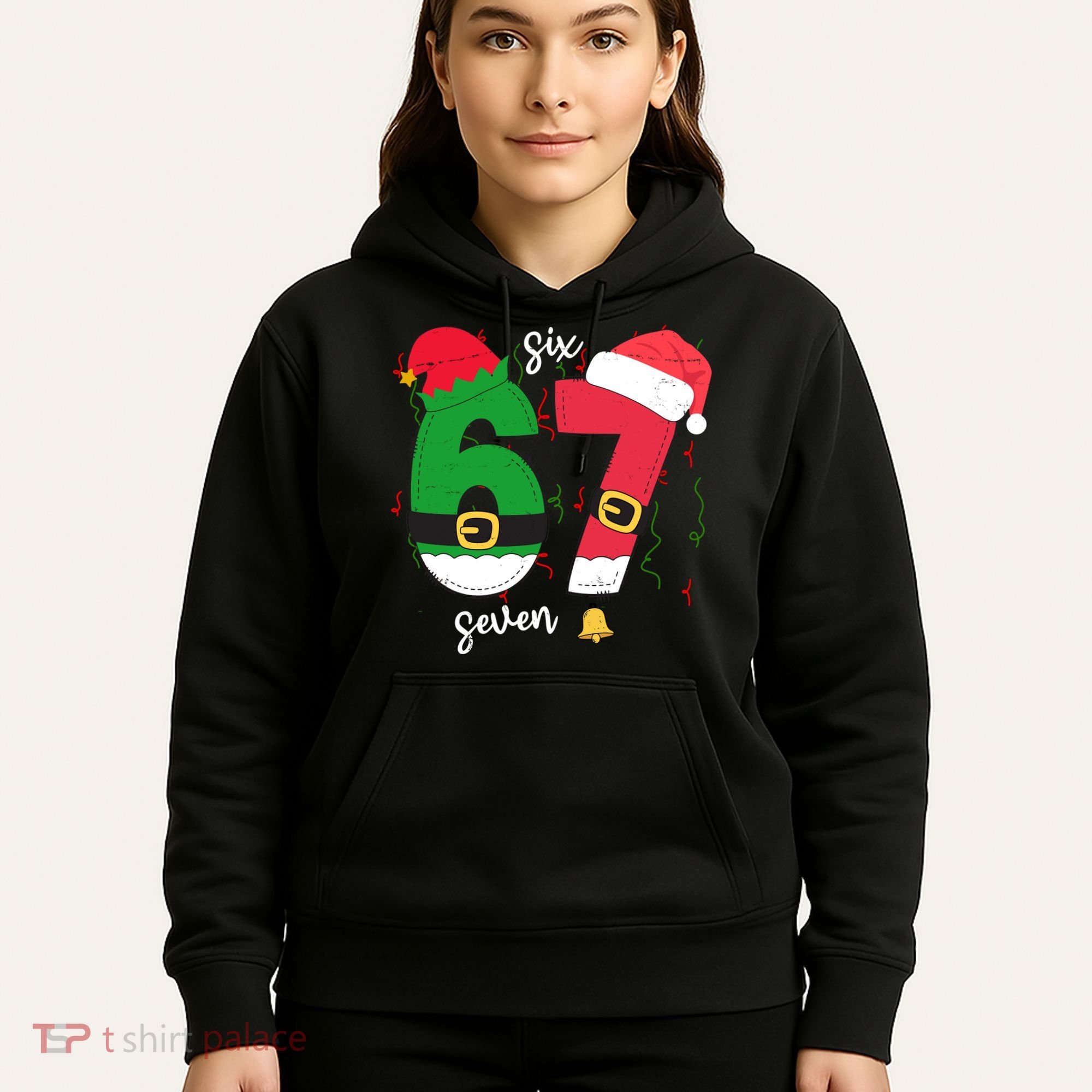 67 Christmas Funny 6-7 Meme Six Seven Xmas Hoodie