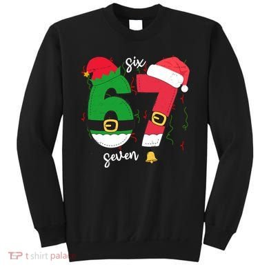 67 Christmas Funny 6-7 Meme Six Seven Xmas Sweatshirt