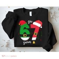 67 Christmas Funny 6-7 Meme Six Seven Xmas Sweatshirt thumb 2