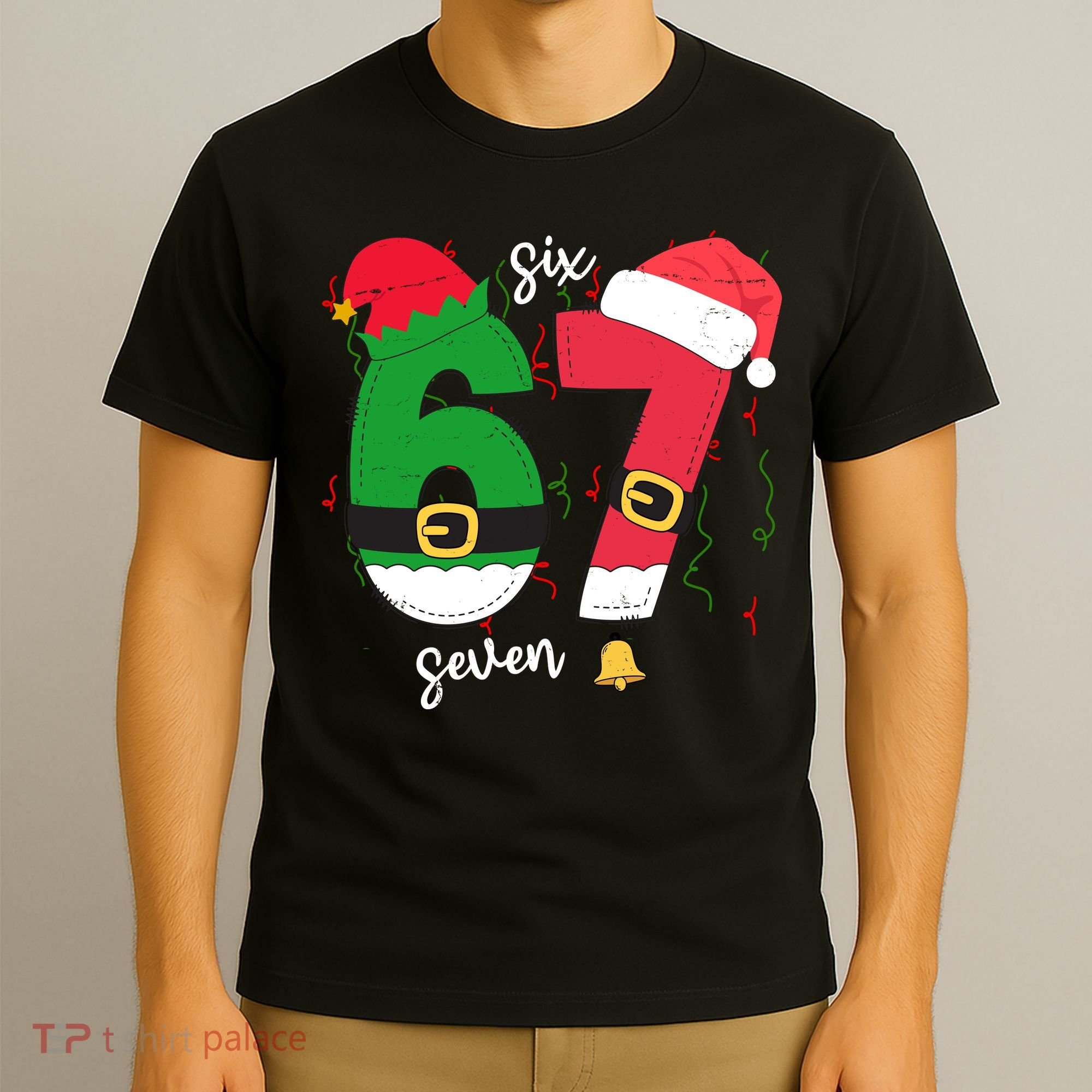 67 Christmas Funny 6-7 Meme Six Seven Xmas T-Shirt