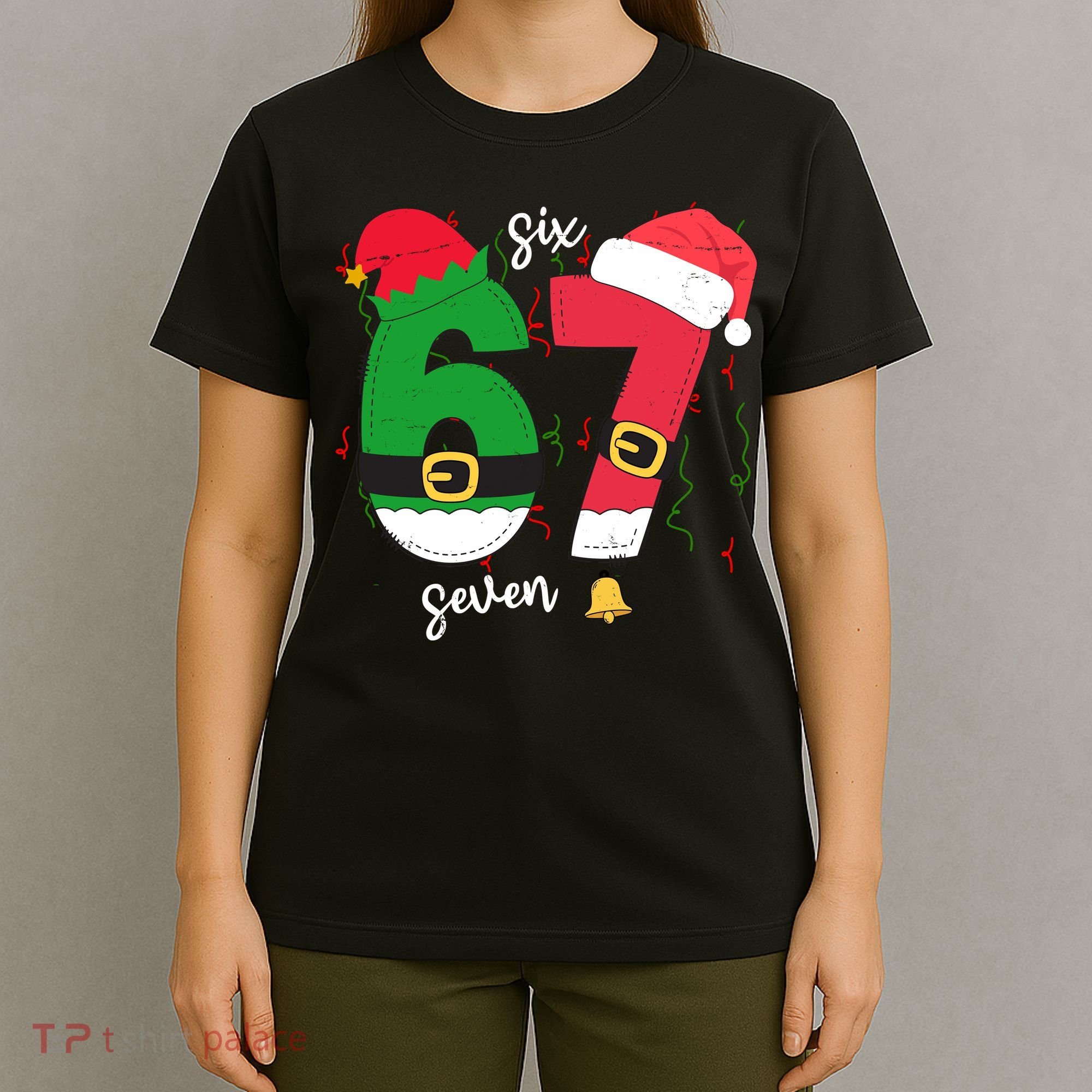 67 Christmas Funny 6-7 Meme Six Seven Xmas T-Shirt