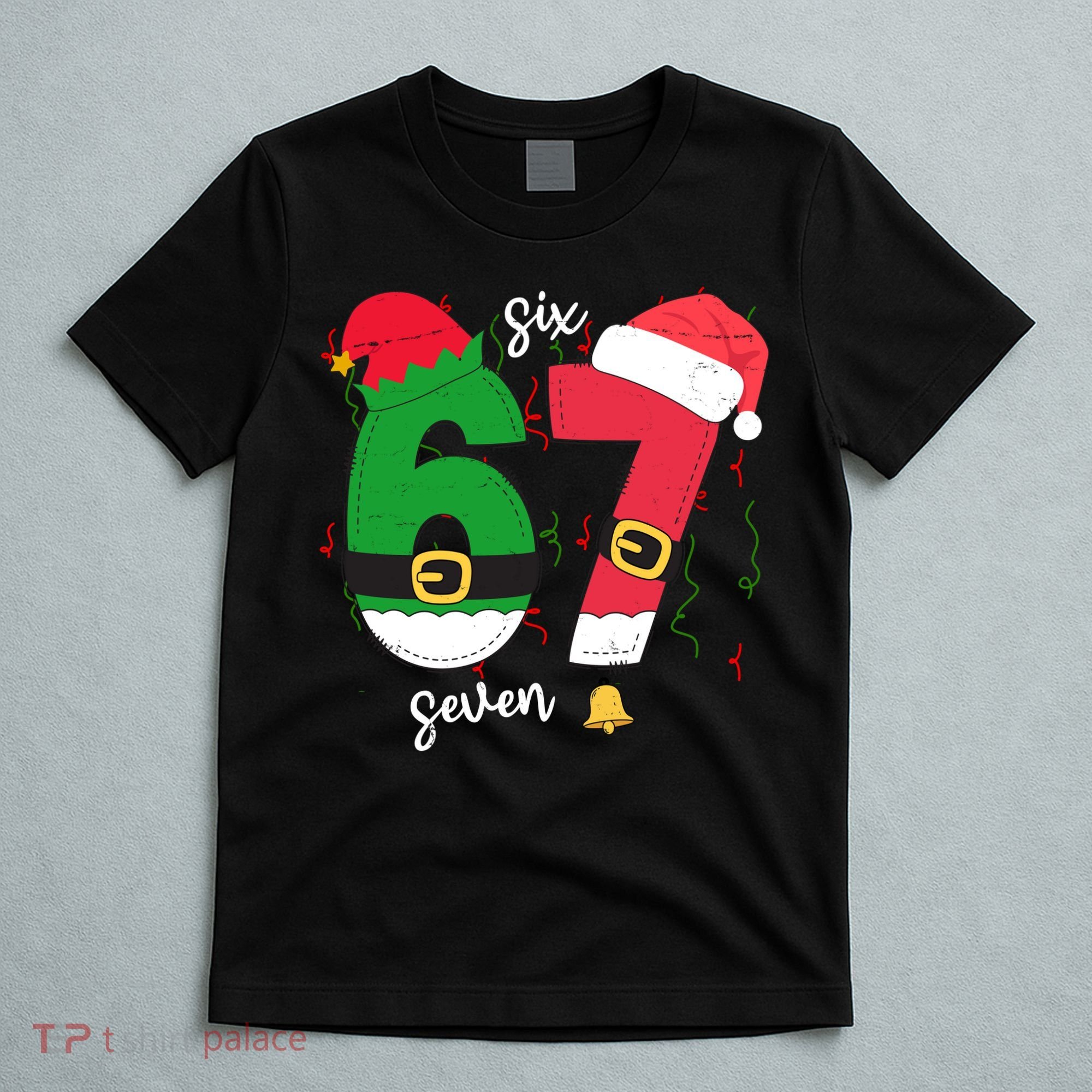 67 Christmas Funny 6-7 Meme Six Seven Xmas T-Shirt