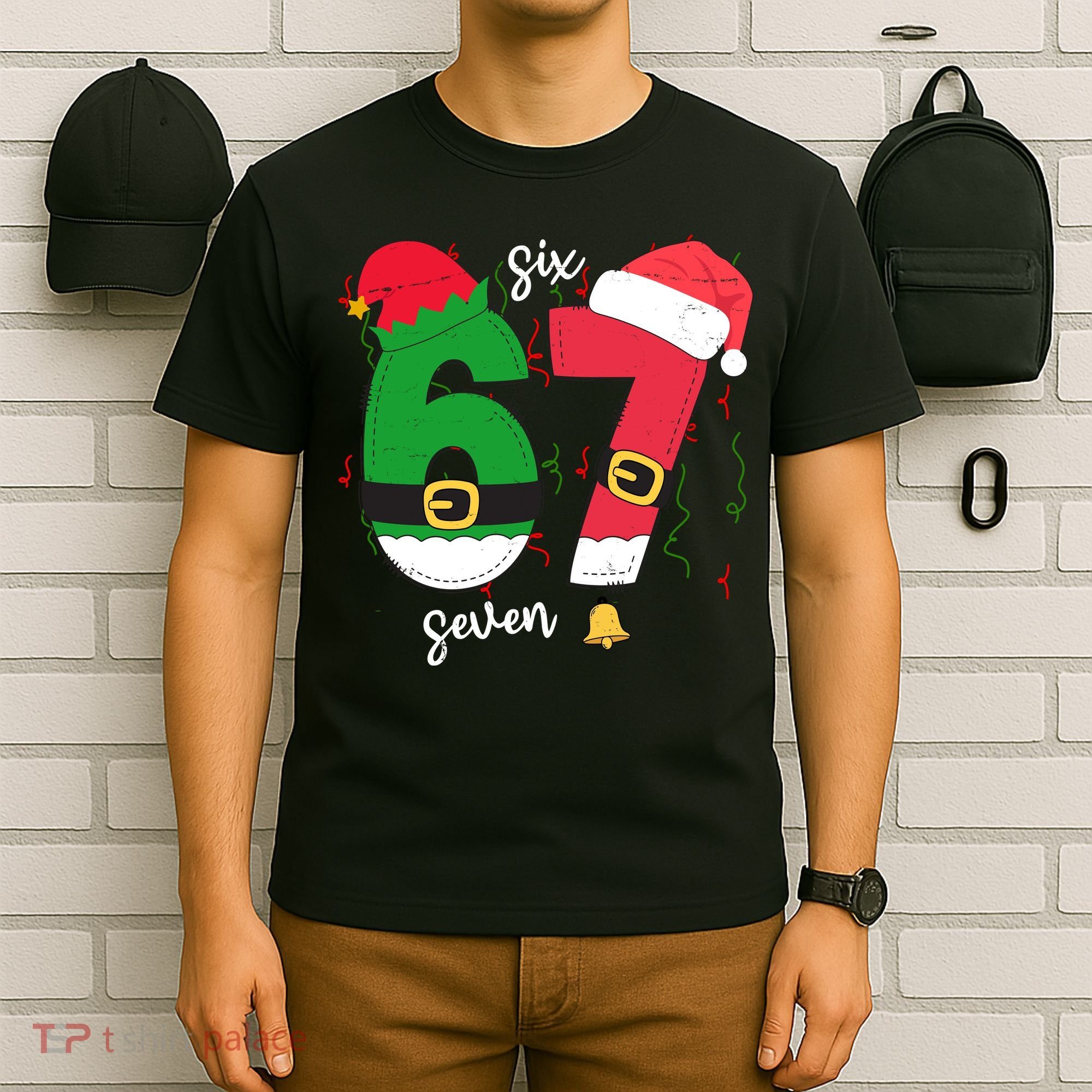 67 Christmas Funny 6-7 Meme Six Seven Xmas T-Shirt