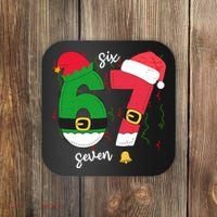 67 Christmas Funny 6-7 Meme Six Seven Xmas Coaster thumb 0