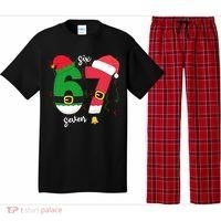 67 Christmas Funny 6-7 Meme Six Seven Xmas Pajama Set thumb 0