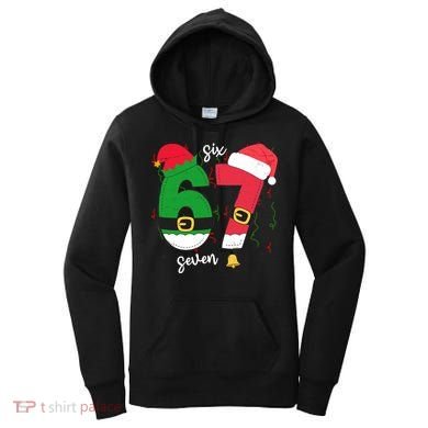67 Christmas Funny 6-7 Meme Six Seven Xmas Women's Hoodie