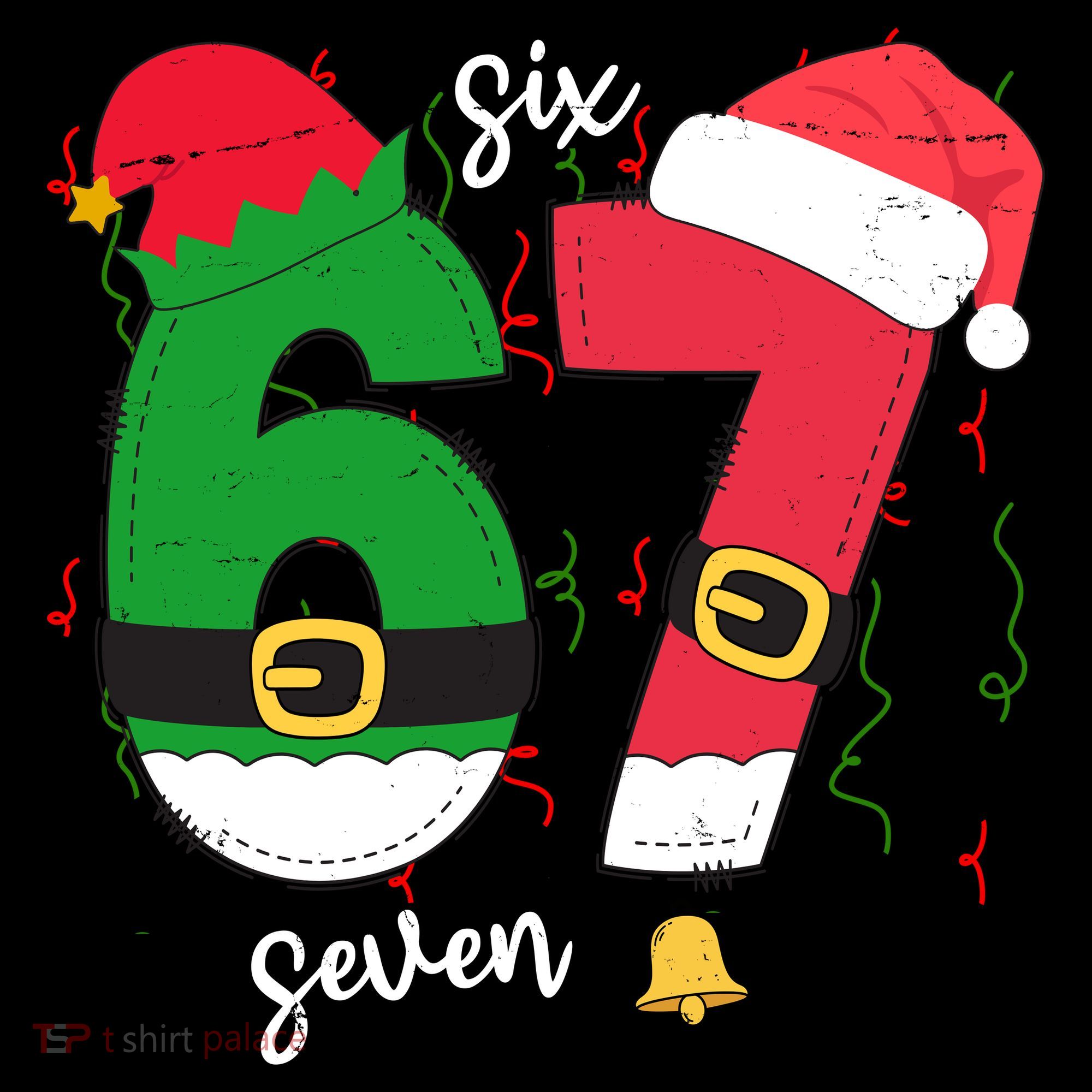 67 Christmas Funny 6-7 Meme Six Seven Xmas Women's Hoodie