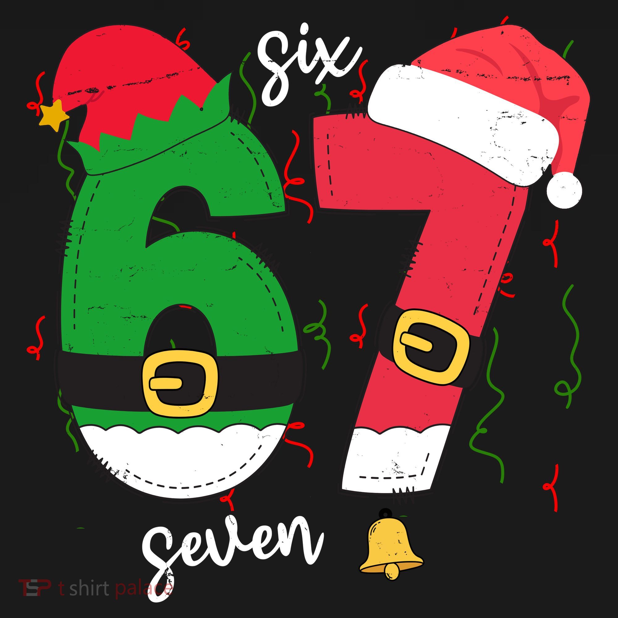 67 Christmas Funny 6-7 Meme Six Seven Xmas Women's Tank Top
